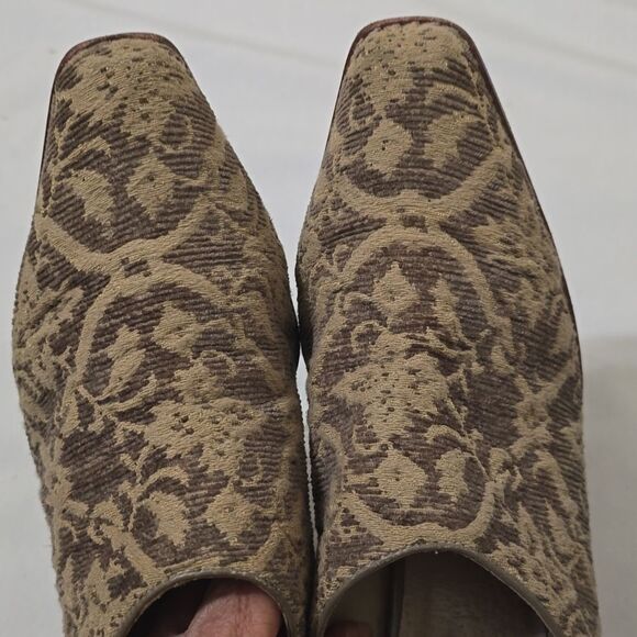 Matisse “SHERYL” Tapestry Mules Woven Boho  Block Heel Leather Size 10 - Picture 3 of 10